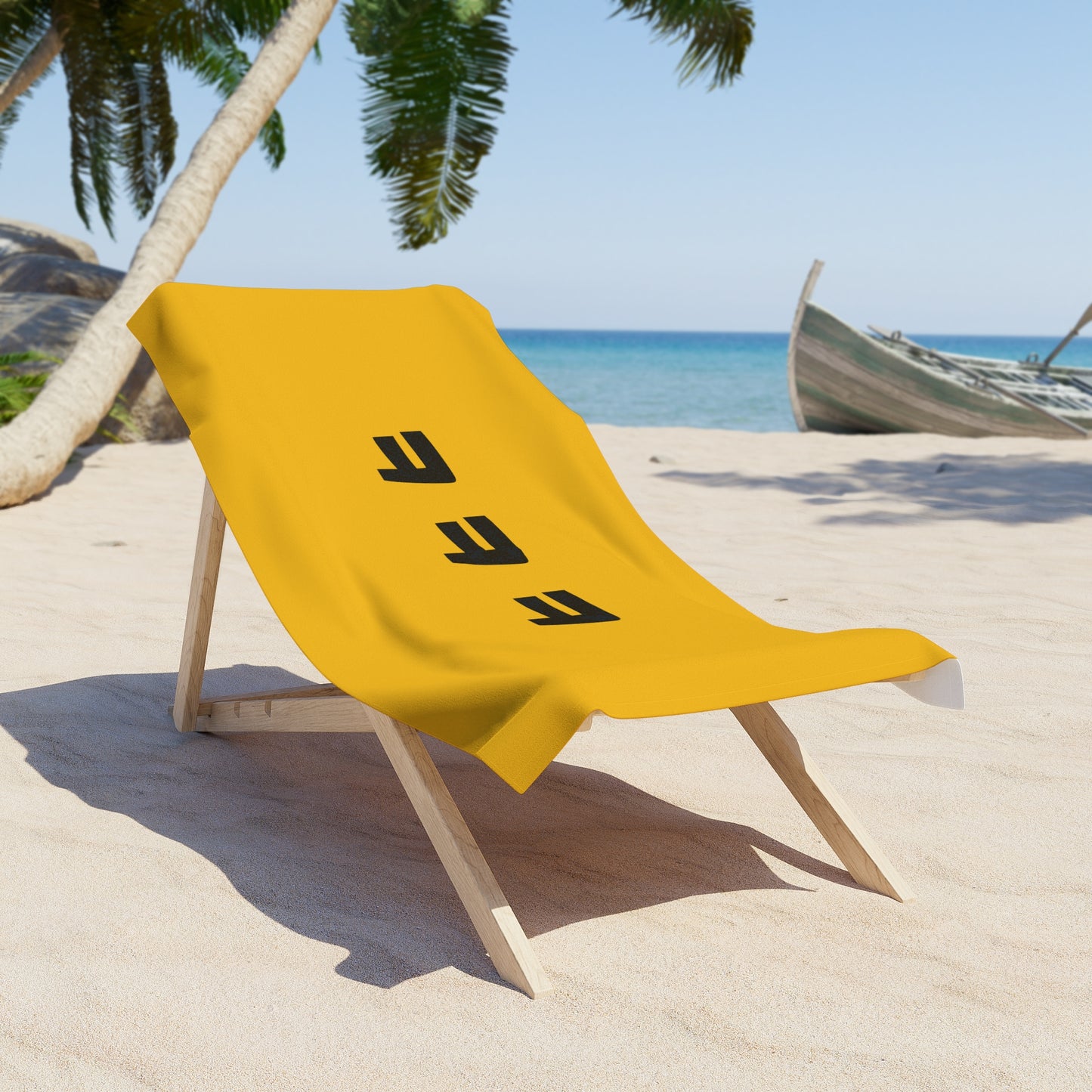 ㅋㅋㅋ Beach Towel - Yellow