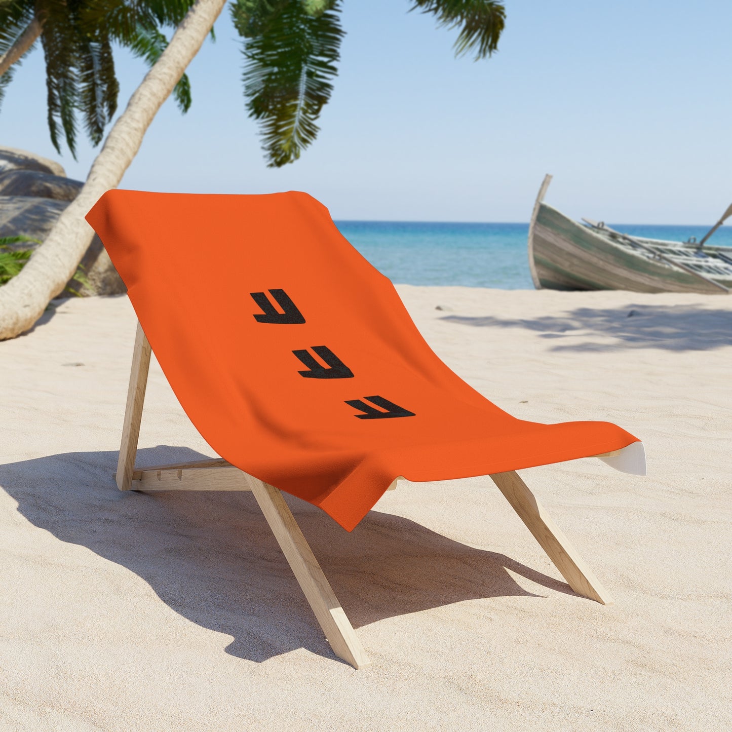 ㅋㅋㅋ Beach Towel - Orange