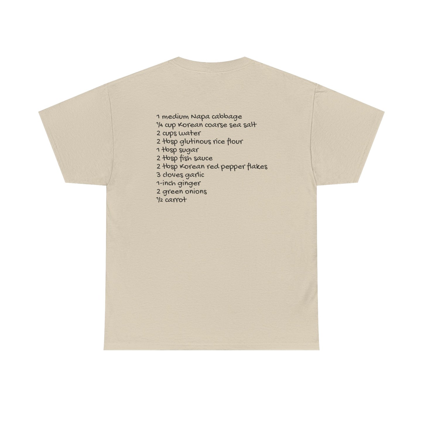 Cute Kimchi Recipe Tee