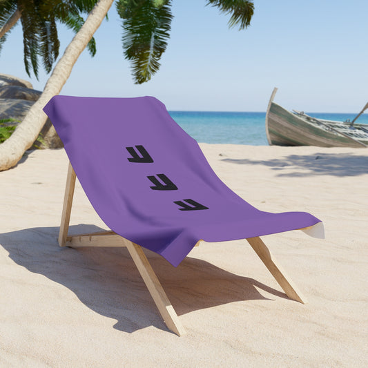 ㅋㅋㅋ Beach Towel - Purple