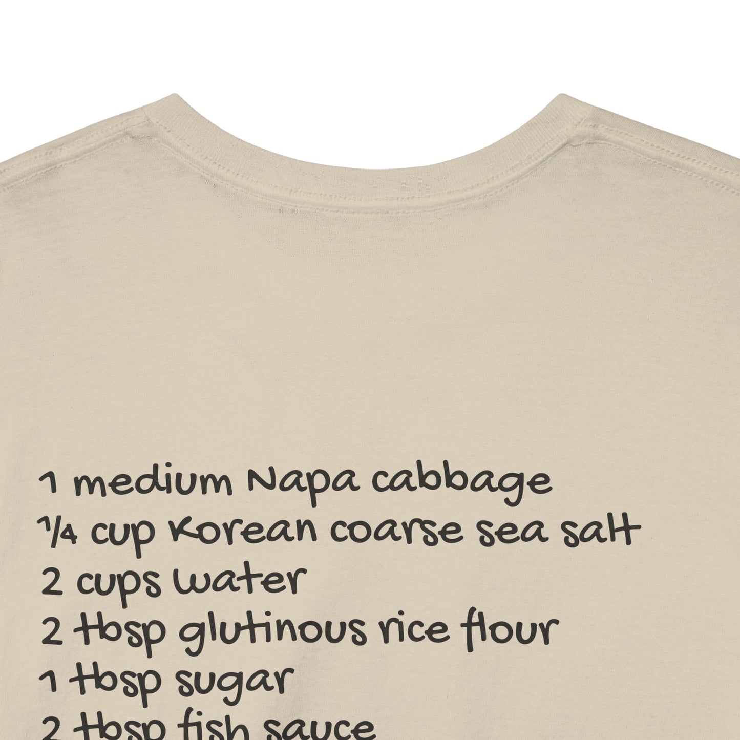 Cute Kimchi Recipe Tee