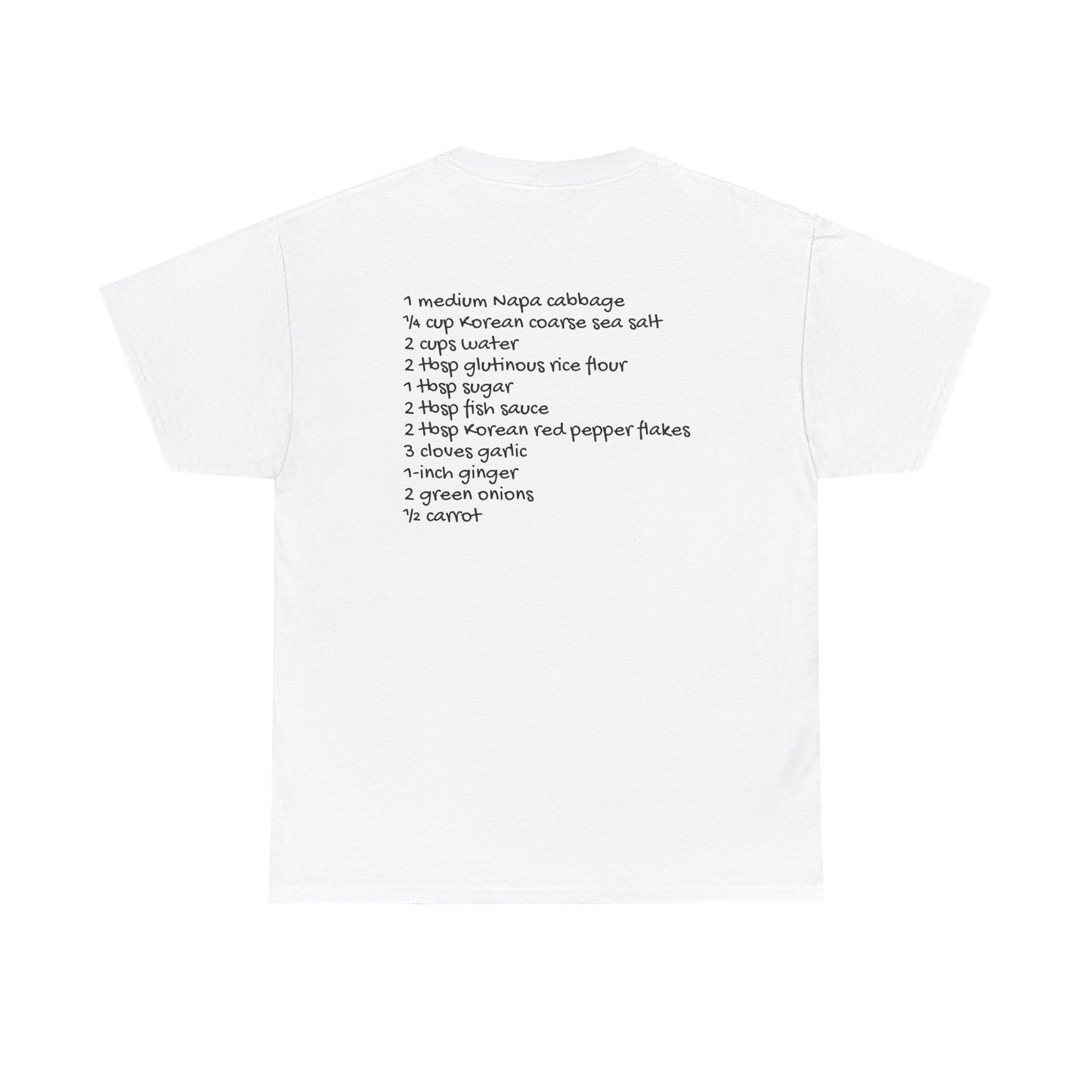 Cute Kimchi Recipe Tee